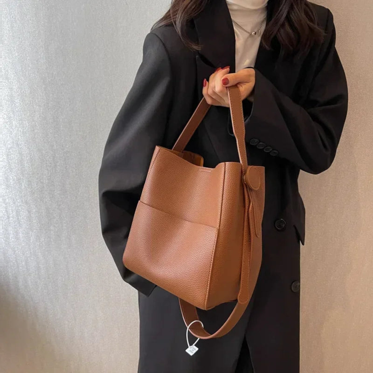 Sac Seau en Cuir pour Femme Ambre Agrippé Wanderer