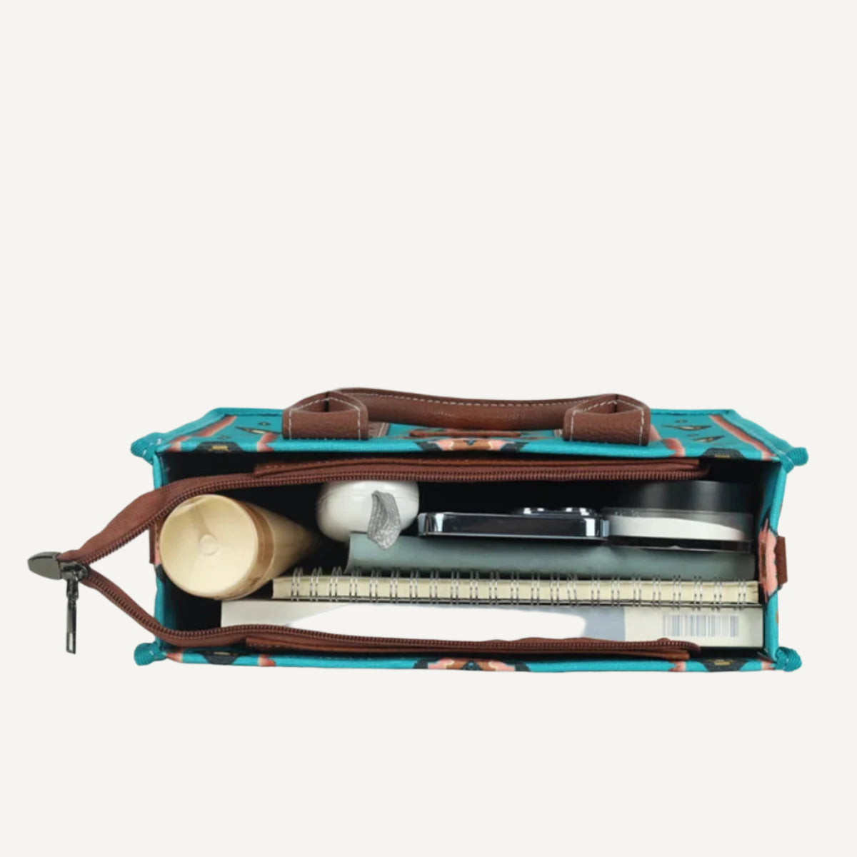 L'intérieur du Grand Sac Imprimé Bohème pour Voyageuses de Wanderer