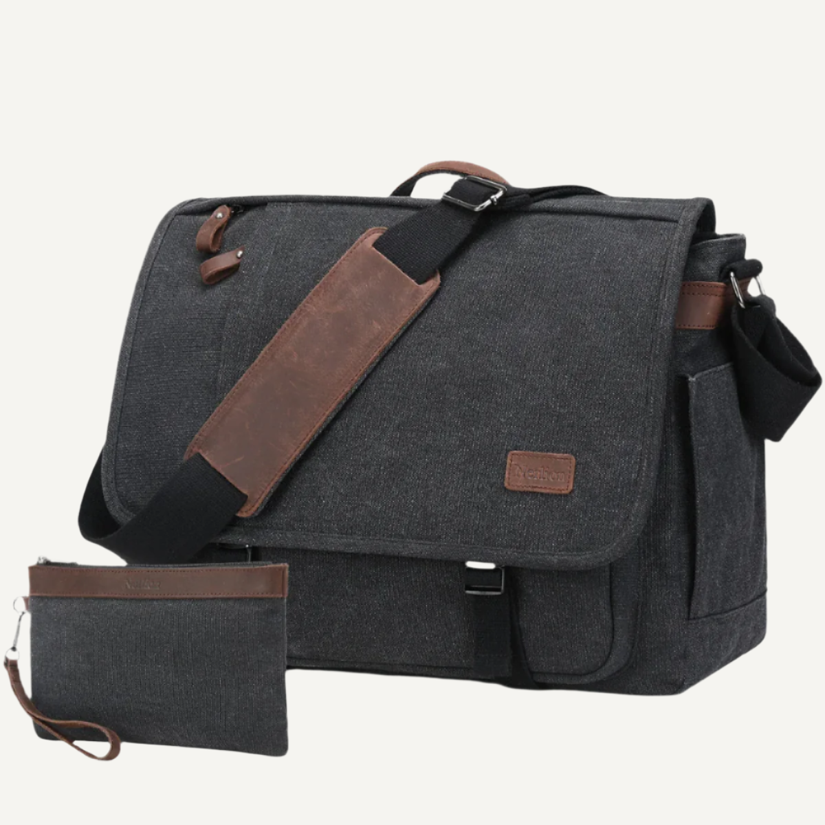 Sac messenger Wanderer en noir