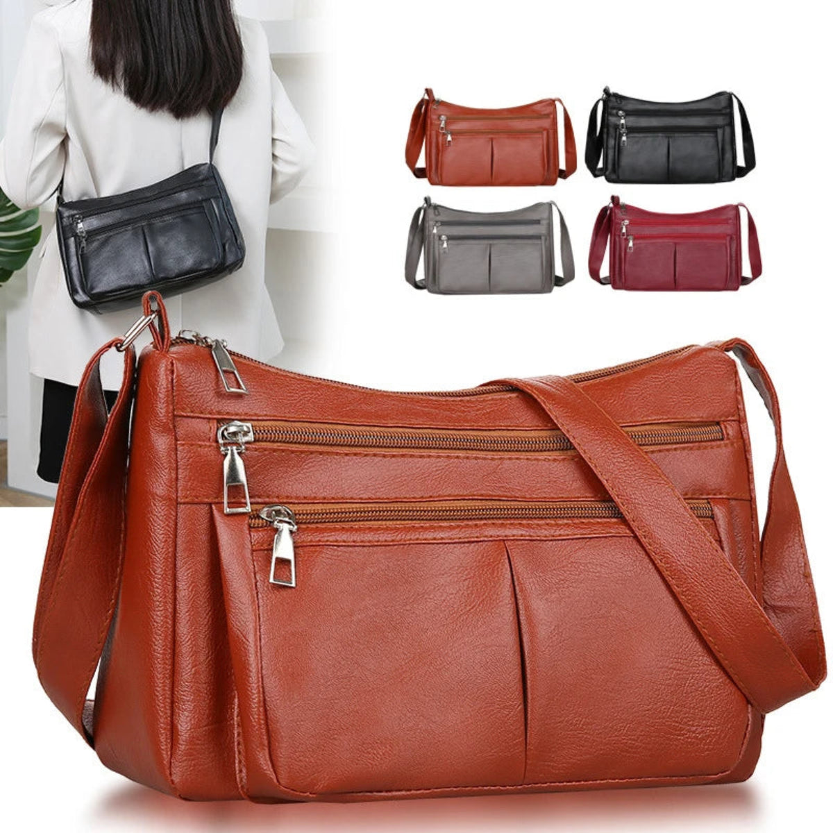 Sac Cabine Femme marron Wanderer avec les autres couleurs : noir, gris, et rouge