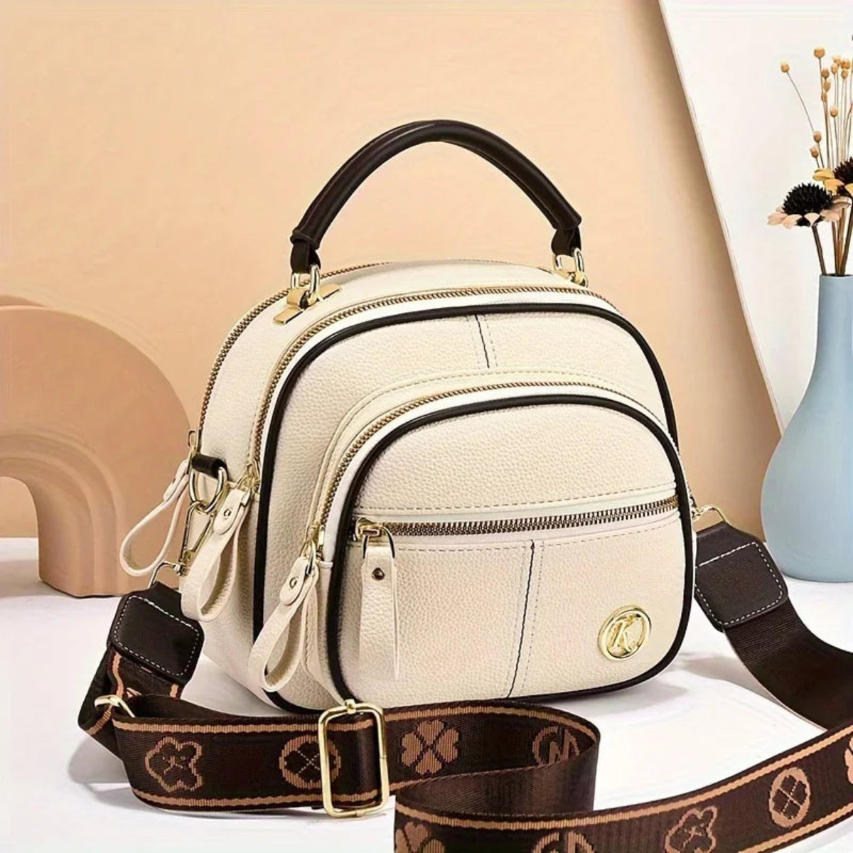 Sac à Main pour Femme Beige Wanderer