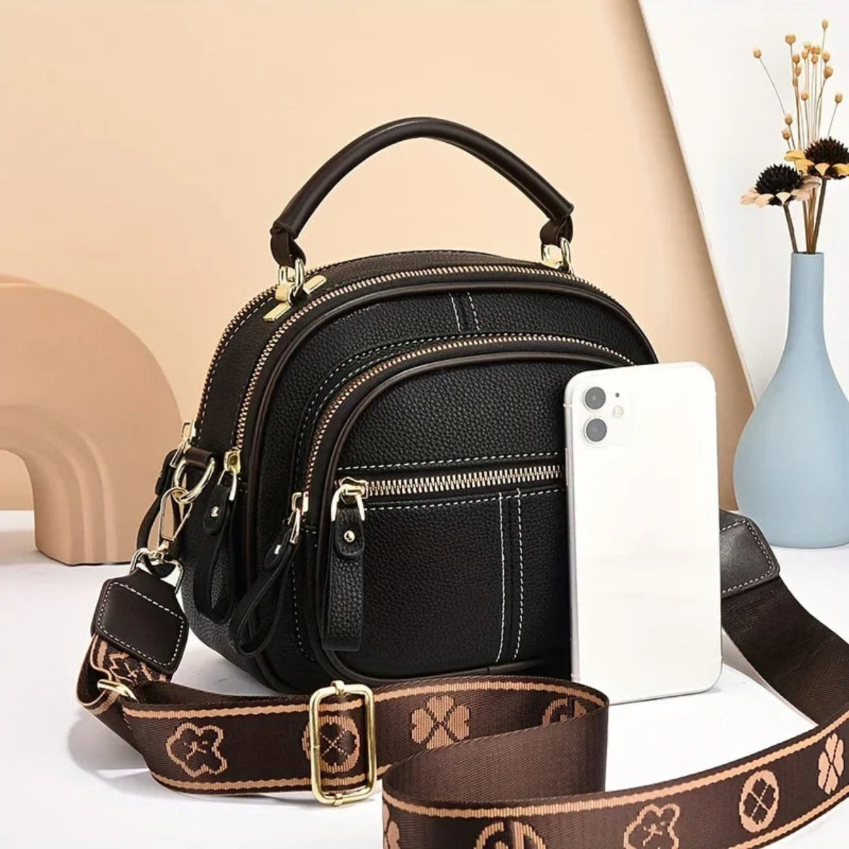 Sac à Main pour Femme Kaki Vitrine Wanderer