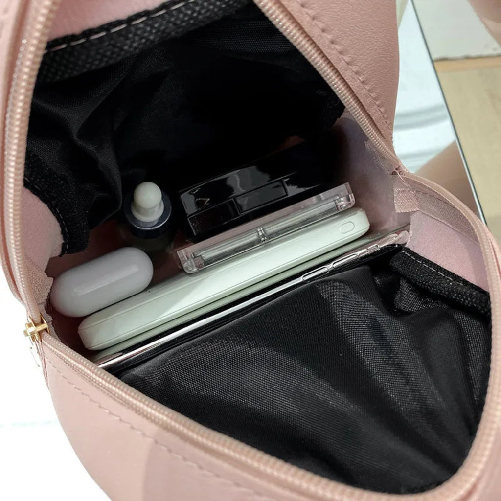 Sac à Dos Femme Rose vue intérieure