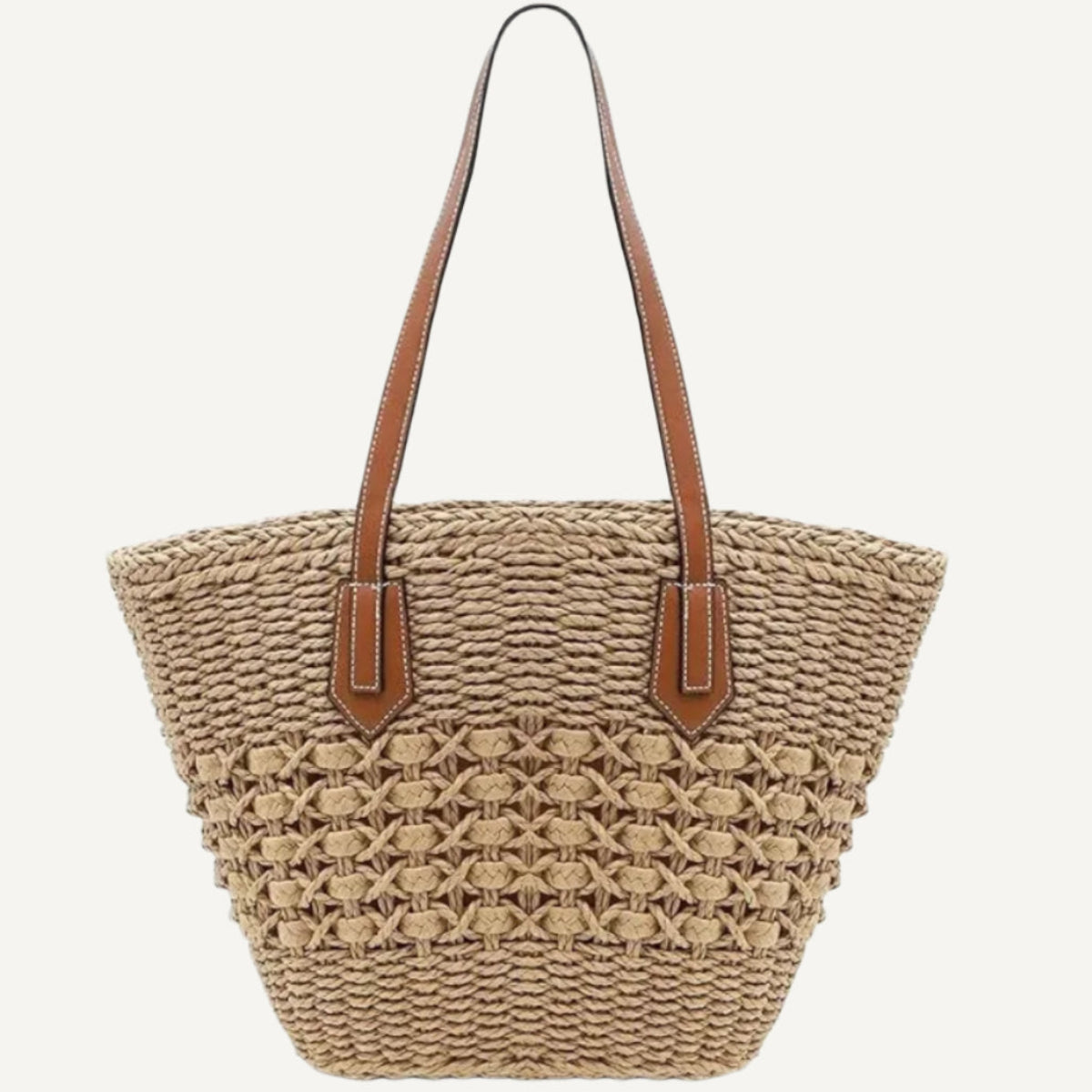 Le sac à main en osier tressé Wanderer en Kaki