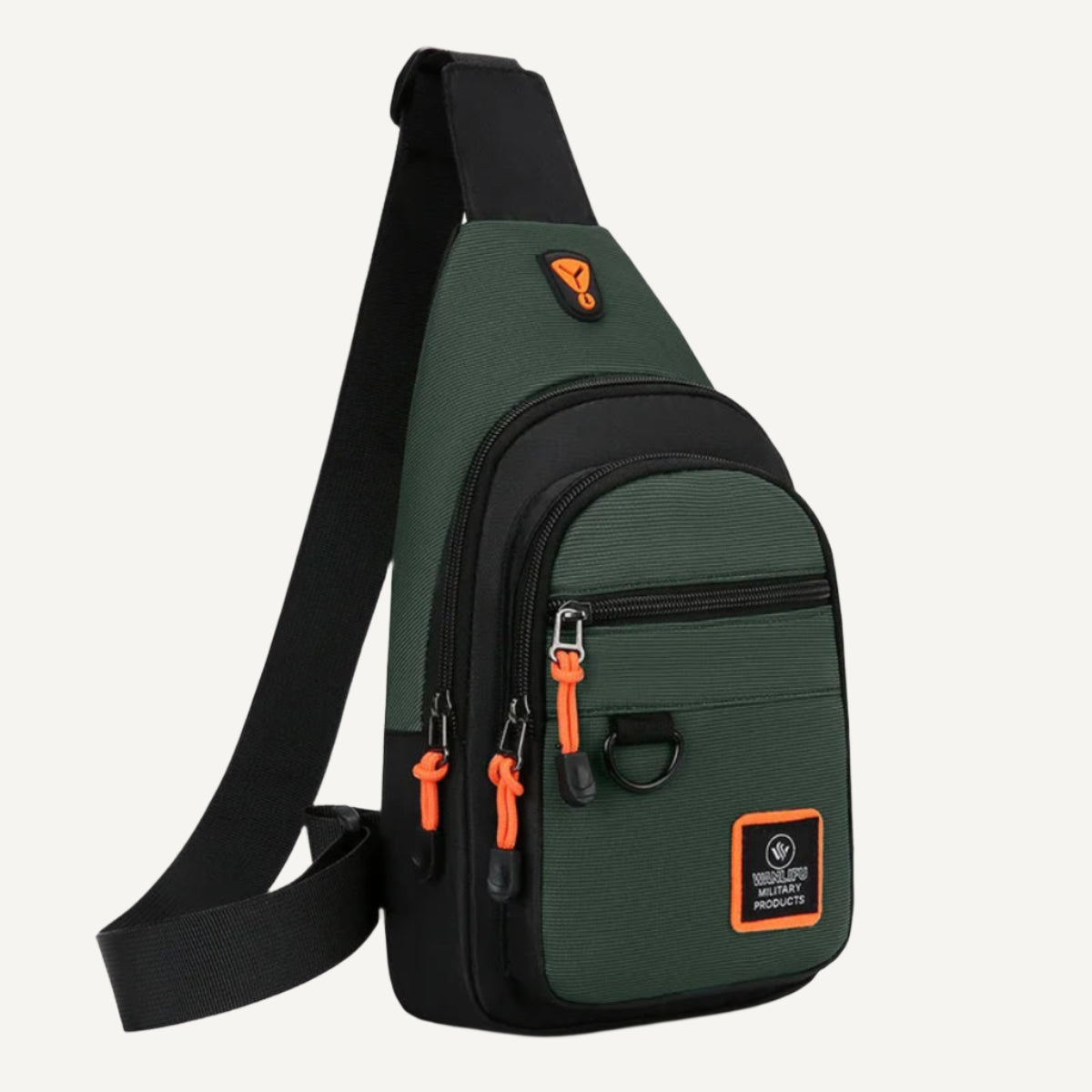Sac Bandoulière High-Tech Urbain de Wanderer en Vert Foncé