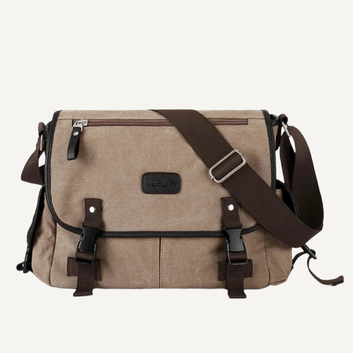 le sac messenger grande capacité Wanderer en beige