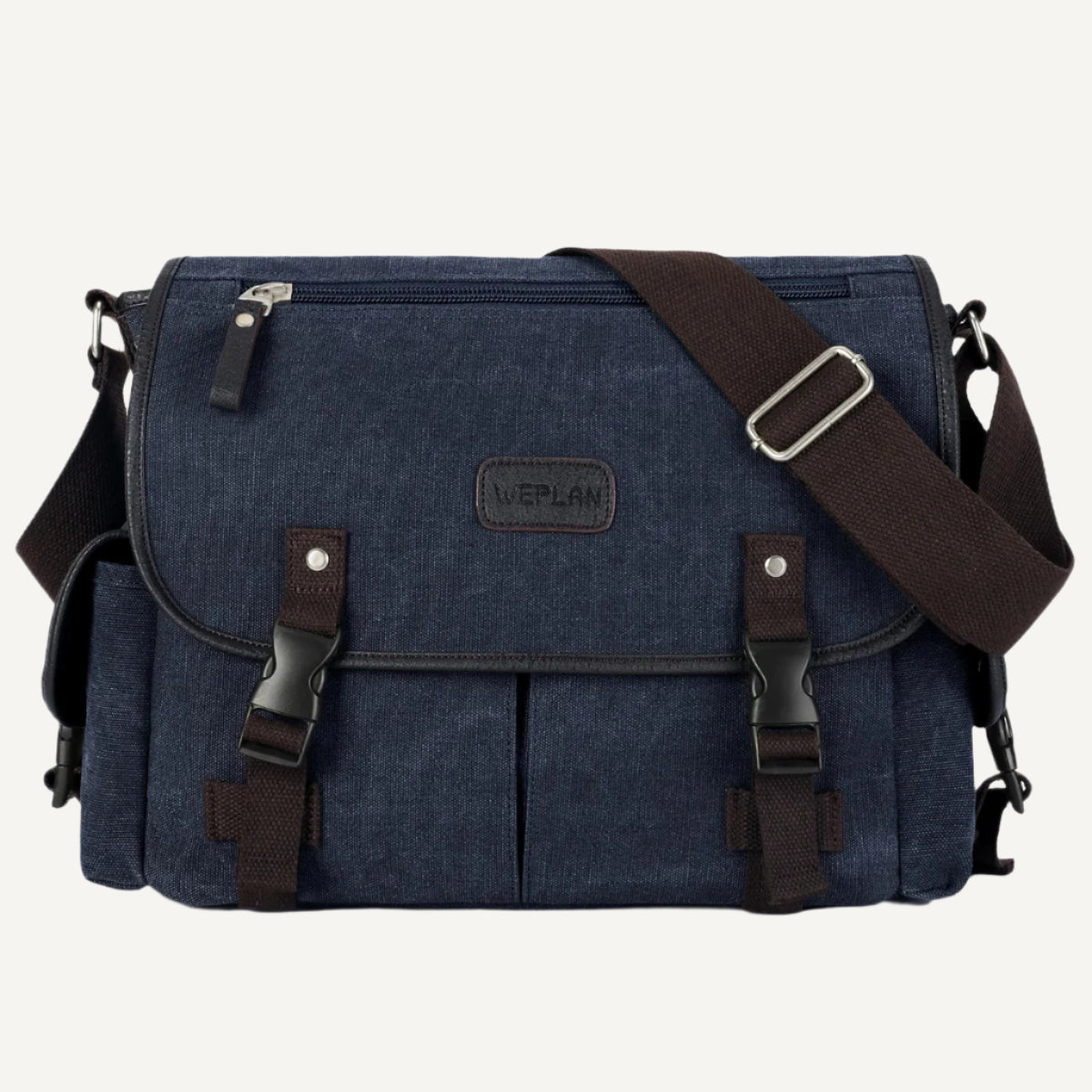 le sac messenger grande capacité Wanderer en bleu marine