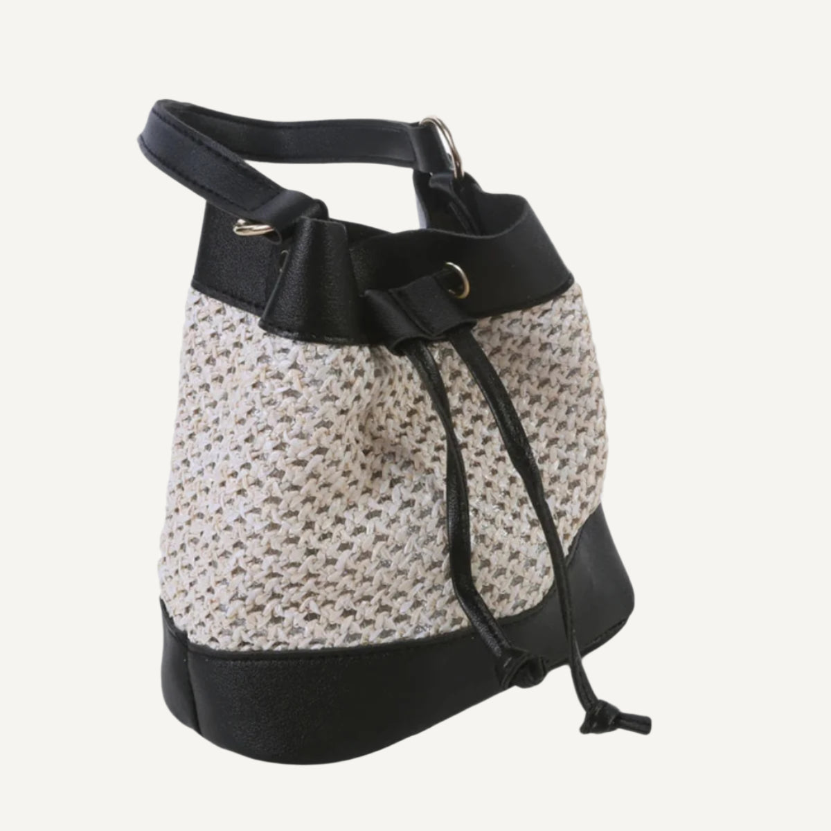 Sac Seau en Toile pour Femme noir fermé  wanderer